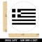 Greece Flag Self-Inking Rubber Stamp for Stamping Crafting Planners